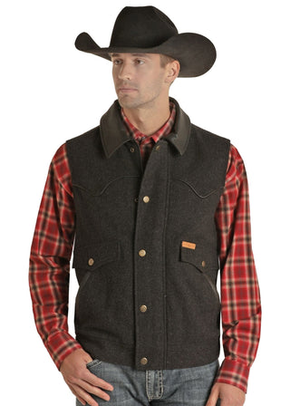 Holbrook Heather Wool Vest Black - Cowboy SwaggerHolbrook Heather Wool Vest Black