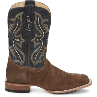 Justin Mens Dillon Waxy Tan Pull On Western Boot - Cowboy SwaggerJustin Mens Dillon Waxy Tan Pull On Western Boot
