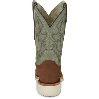 Justin Men’s Peppy San Badger Distressed Cognac Smooth Ostritch Boot Pistacio Cowhide - Cowboy SwaggerJustin Men’s Peppy San Badger Distressed Cognac Smooth Ostritch Boot Pistacio Cowhide