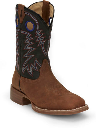 Justin Men's Show Stopper 11" Wide Square Western Boot - Cowboy SwaggerJustin Men's Show Stopper 11" Wide Square Western BootBoots