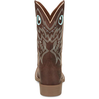 Justin Womens Liberty 11" Spicy Brown Leather Water Buffalo Western Boot - Cowboy SwaggerJustin Womens Liberty 11" Spicy Brown Leather Water Buffalo Western BootBoots