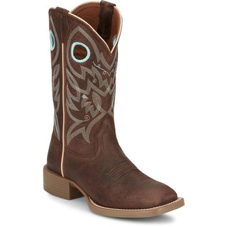 Justin Womens Liberty 11" Spicy Brown Leather Water Buffalo Western Boot - Cowboy SwaggerJustin Womens Liberty 11" Spicy Brown Leather Water Buffalo Western BootBoots
