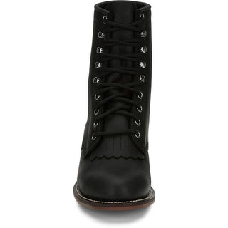 Justin Women's McKean 7" Lace - Up Roper Black - Cowboy SwaggerJustin Women's McKean 7" Lace - Up Roper BlackBoots