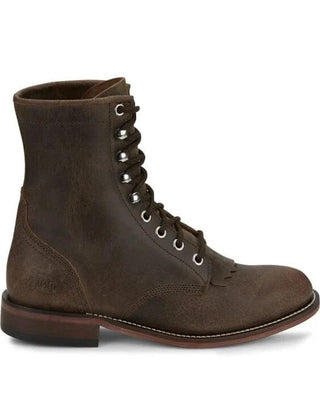 Justin Women's McKean 7' Lace - Up Roper Khaki - Cowboy SwaggerJustin Women's McKean 7' Lace - Up Roper KhakiBoots