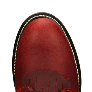Justin Womens McKean 7" Lace - Up Roper Red - Cowboy SwaggerJustin Womens McKean 7" Lace - Up Roper RedBoots
