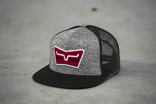 Kimes Ranch Panoramic Trucker Grey Heather Cap - Cowboy SwaggerKimes Ranch Panoramic Trucker Grey Heather CapHats