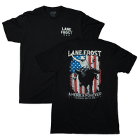 Lane Frost American Legend Tee Black - Cowboy SwaggerLane Frost American Legend Tee Black
