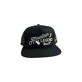 Lane Frost Legend 2 Snapback Cap – Black Trucker - Cowboy SwaggerLane Frost Legend 2 Snapback Cap – Black TruckerWestern Snapback Hats