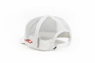 Lane Frost Tough Trucker Cap | White Mesh Western Bull Rider Hat - Cowboy SwaggerLane Frost Tough Trucker Cap | White Mesh Western Bull Rider HatHats