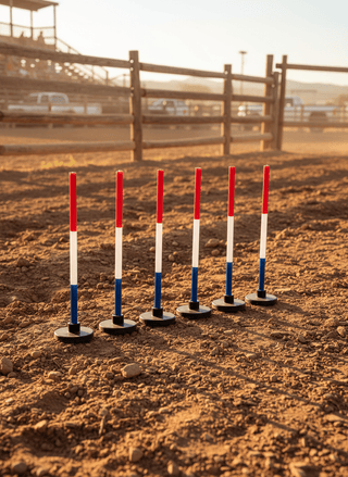 Little Buster Toys Pole Bending Poles – 6 Pack Rodeo Toy Set - Cowboy SwaggerLittle Buster Toys Pole Bending Poles – 6 Pack Rodeo Toy Set