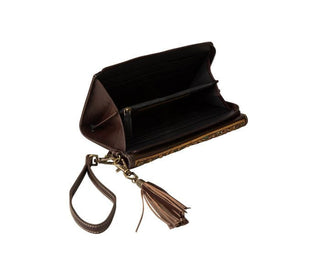 Magnolia Morn Hand - Tooled Leather Wallet – Dark Chocolate Bourbon S7511 - Cowboy SwaggerMagnolia Morn Hand - Tooled Leather Wallet – Dark Chocolate Bourbon S7511