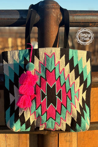 Meet Me In Montana XL Tote Handbag - Cowboy SwaggerMeet Me In Montana XL Tote Handbag