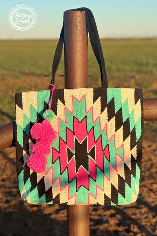 Meet Me In Montana XL Tote Handbag - Cowboy SwaggerMeet Me In Montana XL Tote Handbag