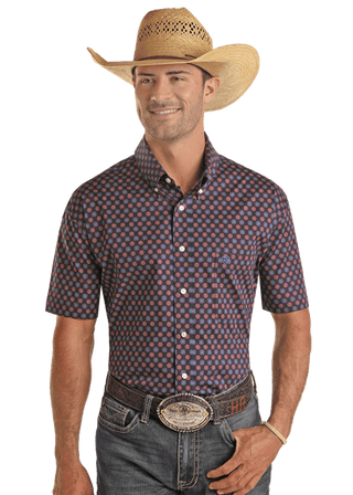 Men’s Western Shirt with Medallion Yokes – Style BMB3S03341 - Cowboy SwaggerMen’s Western Shirt with Medallion Yokes – Style BMB3S03341Men's Shirts