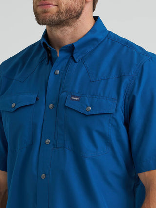 Men’s Wrangler® Performance Snap Short Sleeve Solid Shirt – Style 112369424 - Cowboy SwaggerMen’s Wrangler® Performance Snap Short Sleeve Solid Shirt – Style 112369424