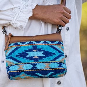 Mojave Sky Grace Crossbody – Serape & Leather Western Chic - Cowboy SwaggerMojave Sky Grace Crossbody – Serape & Leather Western Chic