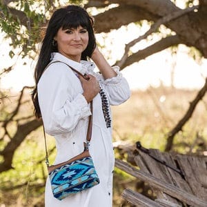 Mojave Sky Grace Crossbody – Serape & Leather Western Chic - Cowboy SwaggerMojave Sky Grace Crossbody – Serape & Leather Western Chic