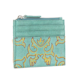 Myra Cactus Sky Western Embroidered Card Holder – Turquoise Haze - Cowboy SwaggerMyra Cactus Sky Western Embroidered Card Holder – Turquoise Haze