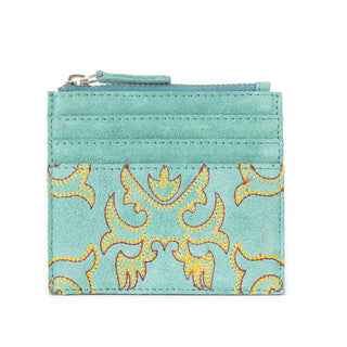 Myra Cactus Sky Western Embroidered Card Holder – Turquoise Haze - Cowboy SwaggerMyra Cactus Sky Western Embroidered Card Holder – Turquoise Haze
