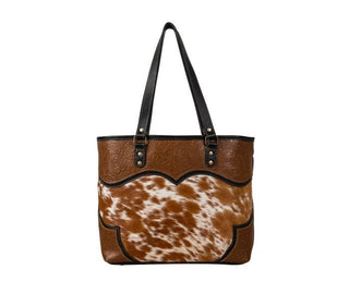 Myra Cattle Brun Canvas & Hairon Bag - Cowboy SwaggerMyra Cattle Brun Canvas & Hairon Bag