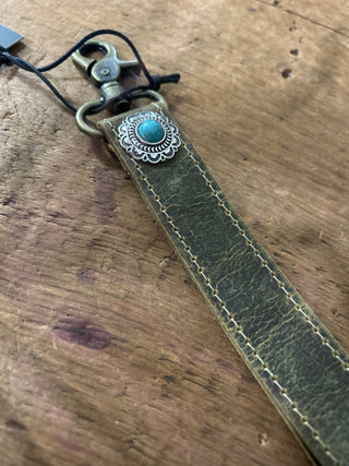 Myra Dark Brown Leather Key Fob – S - 6432 - Cowboy SwaggerMyra Dark Brown Leather Key Fob – S - 6432