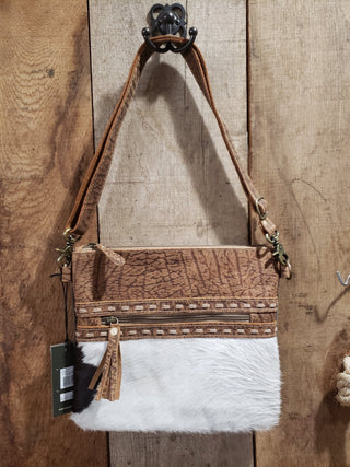 Myra Diaz Canvas and Hairon Bag - Cowboy SwaggerMyra Diaz Canvas and Hairon Bag