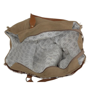 Myra Elisa Weekender Bag – Spacious Cowhide Travel Tote (SKU S - 6202) - Cowboy SwaggerMyra Elisa Weekender Bag – Spacious Cowhide Travel Tote (SKU S - 6202)