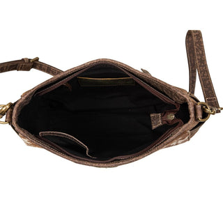 Myra Heartwood Leather and Hairon Bag - Cowboy SwaggerMyra Heartwood Leather and Hairon Bag