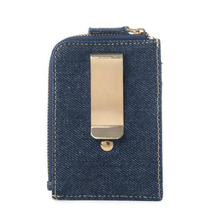 Myra Nava Indigo Boot Card Holder – Vintage Denim Aztec Print - Cowboy SwaggerMyra Nava Indigo Boot Card Holder – Vintage Denim Aztec Print