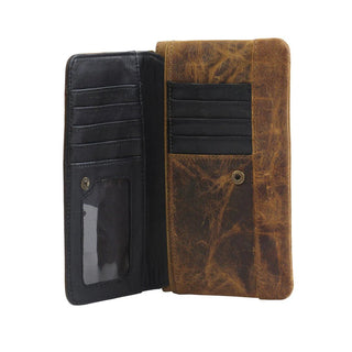 Myra Oak Fire Leather Wallet - Cowboy SwaggerMyra Oak Fire Leather Wallet