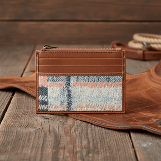 Myra Pastel Desert Sunrise Credit Card Holder Woven Blues - Cowboy SwaggerMyra Pastel Desert Sunrise Credit Card Holder Woven Blues