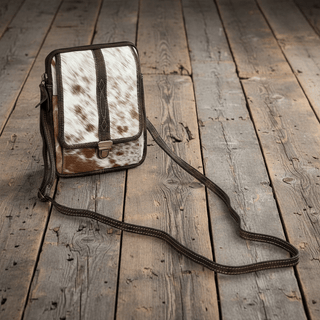 Myra Santa Mesa Mini Leather and Hair - On Bag – Light Hair - on - Hide Crossbody Purse - Cowboy SwaggerMyra Santa Mesa Mini Leather and Hair - On Bag – Light Hair - on - Hide Crossbody Purse