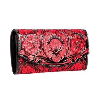 Myra Tambrina Hand Tooled Wallet in Red - Cowboy SwaggerMyra Tambrina Hand Tooled Wallet in RedHandbags, Wallets & Cases