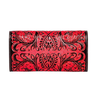 Myra Tambrina Hand Tooled Wallet in Red - Cowboy SwaggerMyra Tambrina Hand Tooled Wallet in RedHandbags, Wallets & Cases