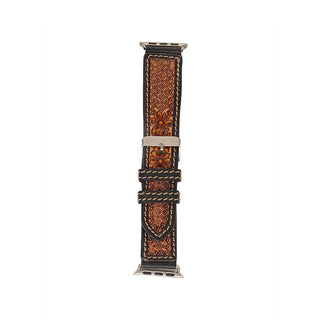 Myra Tyler Springs Hand Tooled Leather Watch Band 38/40MM - Cowboy SwaggerMyra Tyler Springs Hand Tooled Leather Watch Band 38/40MM