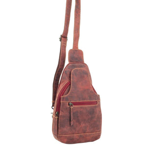 Myra Western Fork Sling Bag In Red Russet - Cowboy SwaggerMyra Western Fork Sling Bag In Red RussetAccesories