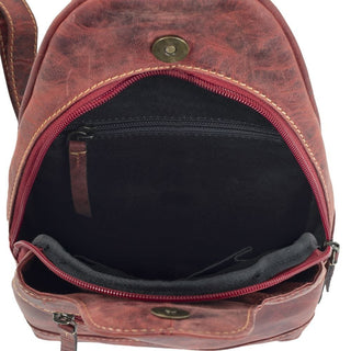Myra Western Fork Sling Bag In Red Russet - Cowboy SwaggerMyra Western Fork Sling Bag In Red RussetAccesories