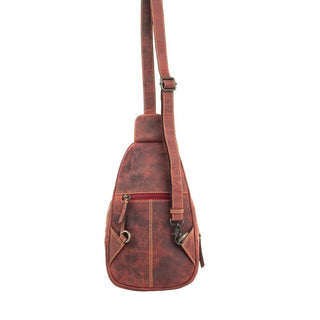 Myra Western Fork Sling Bag In Red Russet - Cowboy SwaggerMyra Western Fork Sling Bag In Red RussetAccesories
