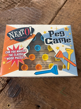 Neato! Classic Wooden Peg Game – Travel - Friendly Wooden Puzzle - Cowboy SwaggerNeato! Classic Wooden Peg Game – Travel - Friendly Wooden Puzzle