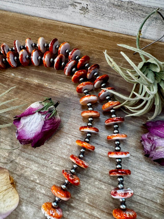 NFR Collection Necklace – 6mm Sterling Silver Pearls with 16mm Spiny Oyster – 38" - Cowboy SwaggerNFR Collection Necklace – 6mm Sterling Silver Pearls with 16mm Spiny Oyster – 38"Necklaces