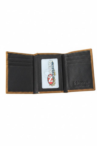 Nocona American Flag Embossed Leather Trifold Wallet N500044302 - Cowboy SwaggerNocona American Flag Embossed Leather Trifold Wallet N500044302Wallets & Money Clips
