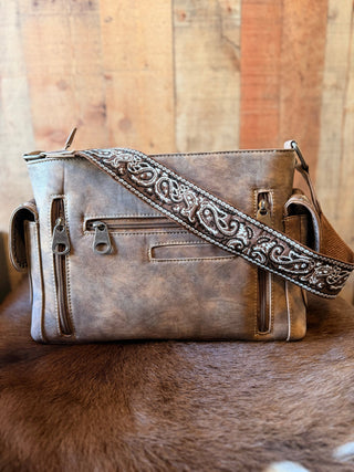 Nocona Belt Co. Jessi Ray Braided Concealed Carry Purse – Brown Western Handbag - Cowboy SwaggerNocona Belt Co. Jessi Ray Braided Concealed Carry Purse – Brown Western Handbag