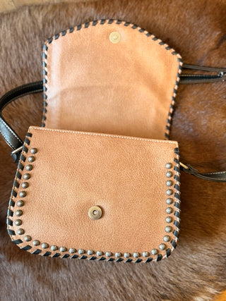 Nocona Conceal Carry Studded Concho Crossbody Bag - Cowboy SwaggerNocona Conceal Carry Studded Concho Crossbody Bag