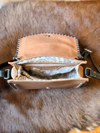 Nocona Conceal Carry Studded Concho Crossbody Bag - Cowboy SwaggerNocona Conceal Carry Studded Concho Crossbody Bag