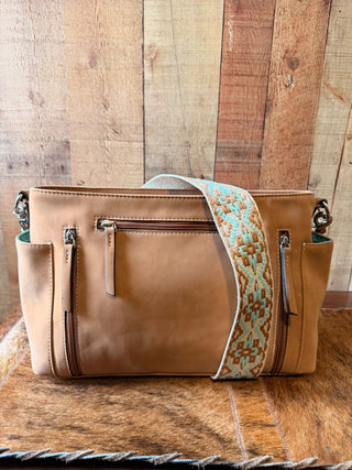 Nocona Faith Satchel – Tan Hair - On Hide Western Shoulder Bag - Cowboy SwaggerNocona Faith Satchel – Tan Hair - On Hide Western Shoulder Bag