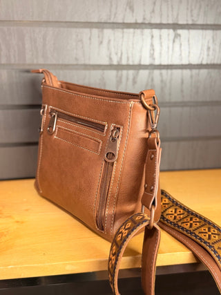 Nocona Ivy Western Conceal Carry Crossbody Bag with Copper Concho – Brown - Cowboy SwaggerNocona Ivy Western Conceal Carry Crossbody Bag with Copper Concho – Brown