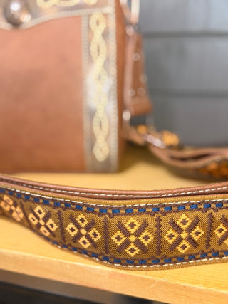 Nocona Ivy Western Conceal Carry Crossbody Bag with Copper Concho – Brown - Cowboy SwaggerNocona Ivy Western Conceal Carry Crossbody Bag with Copper Concho – Brown