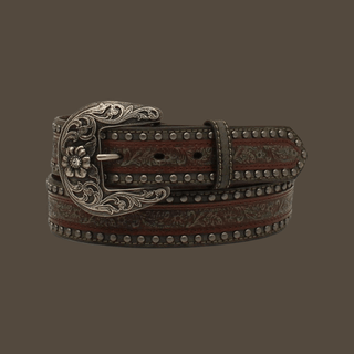 Nocona Ladies Overlay Studs Belt N320003702 Nocona Ladies Overlay Studs Belt N320003702