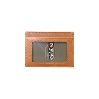 Nocona Leather Money Clip Wallet, Southwest Stamped, back view showing clip