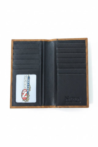 Nocona Men’s Embossed American Flag Leather Rodeo Wallet - Cowboy SwaggerNocona Men’s Embossed American Flag Leather Rodeo WalletWallets & Money Clips